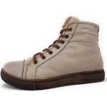 Beige Andrea Conti Ankle Boots & Klassische Stiefeletten mit Schnürsenkel aus Leder Größe 42 mit Absatzhöhe bis 3cm 