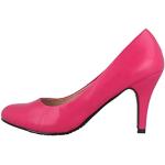 Pinke Business Andres Machado Runde High Heels & Stiletto-Pumps aus Kunstleder für Damen Größe 41 mit Absatzhöhe über 9cm für den für den Sommer 