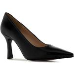 Schwarze Elegante Andres Machado High Heels & Stiletto-Pumps ohne Verschluss aus Rindsleder für Damen Größe 44 für den für den Sommer 