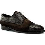 Braune Business Andres Machado Derby Schuhe mit Schnürsenkel aus Rindsleder isoliert für Herren Größe 50 für den für den Winter 