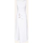 Weiße Ärmellose Andres Sarda Asymmetrische Asymmetrische Kleider aus Polyamid für Damen Größe S 
