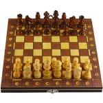 Reduziertes Schach aus Holz klappbar 