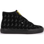 Schwarze Streetwear DC Shoes Andy Warhol High Top Sneaker & Sneaker Boots aus Canvas für Herren Größe 38 