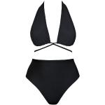 Schwarze Anekdot Nachhaltige Bandeau Bikinitops für Damen Größe S 