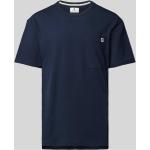 Dunkelblaue Anerkjendt Shirts mit Tasche aus Baumwolle für Herren Größe XL 