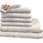 Silberne Bestickte Ross Handtücher Sets aus Frottee 50x100 