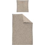 Braune Moderne IRISETTE Nachhaltige Baumwollbettwäsche mit Knopf aus Jersey 135x200 