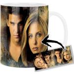Angel & Buffy David Boreanaz Sarah Michelle Gellar B Tasse Keramikbecher Mug