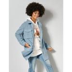 Blaue Angel of Style Maxi Hemdjacken aus Polyester für Damen Größe 3 XL Große Größen für den für den Winter 