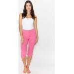 Pinke Unifarbene Casual Angels Jeans Slim Fit Jeans mit Reißverschluss aus Denim für Damen Größe L - versandkostenfrei 