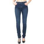 Schwarze Angels Jeans Cici Stretch-Jeans mit Reißverschluss aus Leder für Damen Größe L Weite 36 