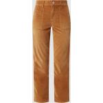 Reduzierte Kamelbraune Angels Jeans Röhrenhosen mit Reißverschluss aus Baumwollmischung für Damen Größe XS Weite 34, Länge 30 