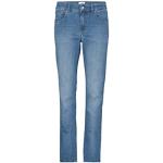 Reduzierte Blaue Angels Jeans Cici Slim Fit Jeans mit Reißverschluss aus Baumwolle für Damen Größe XL 
