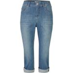Hellblaue Angels Jeans Cici Capri-Jeans mit Reißverschluss aus Denim für Damen Größe M 
