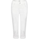 Weiße Angels Jeans Cici Capri-Jeans mit Reißverschluss aus Denim für Damen Größe S 
