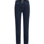 Blaue Unifarbene Angels Jeans Slim Fit Jeans mit Reißverschluss aus Baumwollmischung für Damen Größe S 