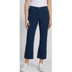 Dunkelblaue Unifarbene Angels Jeans 5-Pocket Hosen aus Baumwolle für Damen Größe XS Weite 34 