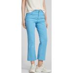 Hellblaue Unifarbene Angels Jeans 5-Pocket Hosen aus Baumwolle für Damen Größe XXL Weite 38 