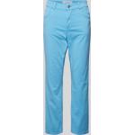 Hellblaue Unifarbene Angels Jeans 5-Pocket Hosen aus Baumwolle für Damen Größe XXL Weite 40 