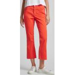 Hellrote Unifarbene Angels Jeans 5-Pocket Hosen aus Baumwolle für Damen Größe XXL Weite 42 