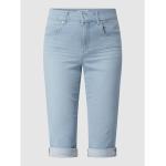 Reduzierte Hellblaue Angels Jeans Capri-Jeans mit Reißverschluss aus Baumwolle für Damen Größe L 