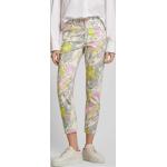 Pinke Blumenmuster Angels Jeans Ornella 5-Pocket Hosen aus Baumwollmischung für Damen Größe M 