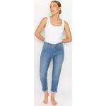 Reduzierte Hellblaue Unifarbene Angels Jeans Slim Fit Jeans mit Reißverschluss aus Baumwolle für Damen 