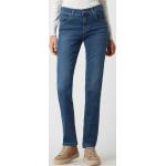 Blaue Angels Jeans Cici Slim Fit Jeans mit Reißverschluss aus Baumwollmischung für Damen Größe S Weite 36, Länge 30 