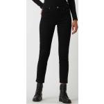 Schwarze Angels Jeans Ornella Slim Fit Jeans mit Reißverschluss aus Baumwollmischung für Damen Größe S 
