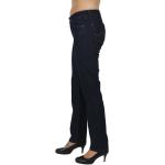 Reduzierte Blaue Bestickte Angels Jeans Dolly Jeans mit Stickerei mit Nieten mit Reißverschluss aus Kunstfaser für Damen Größe XS Weite 44 