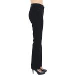 Reduzierte Schwarze Unifarbene Angels Jeans Dolly Straight Leg Jeans mit Nieten mit Reißverschluss aus Kunstfaser für Damen Größe XS Weite 44 