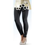 Schwarze Wetlook-Leggings & Glanzleggings aus Polyester für Damen Größe XL Petite 
