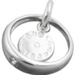 Silberne Runde Taufringe aus Silber mit Zirkonia für Kinder 