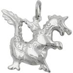 Silberne Gallay Drachen-Anhänger glänzend aus Silber 
