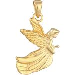 Goldene Motiv Nenalina Engel Anhänger mit Engel-Motiv handgemacht für Damen 