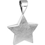 Silberne Sterne Minimalistische Nenalina Sternanhänger gebürstet für Damen 