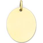 Reduzierte Goldene Amor Kettenanhänger glänzend aus Gold 10 Karat personalisiert für Damen 