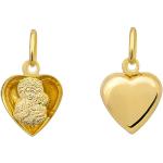 Goldene Elegante Herz Medaillons aus Gold für Damen 
