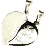 Graue Silberketten mit Namen Glänzende aus Silber graviert zum Valentinstag 