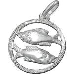 Silberne Fische-Anhänger mit Sternzeichen-Motiv für Damen 