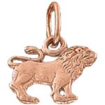 Löwe-Anhänger mit Löwen-Motiv aus Rotgold 