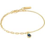 Silberne Ania Haie Edelstein Armbänder mit Hai-Motiv vergoldet aus Gold mit Türkis für Damen 