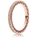 Pandora Unisex Pandora Rose Ring With Clear Cubic Zirconia - Gold / One size
