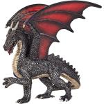 ANIMAL PLANET Mojo Fantasy Steel Dragon Toy Figure, Black/Red (387215)