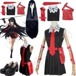 Anime Akame ga KILL Cosplay Costume Akame cos Cool Suit JK Uniform clothes Akame Halloween Dress Shirt Tie Accessories Sets