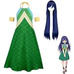 Anime Fairy Tail Wendy Marvell Cosplay Kostüme Grü