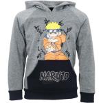 Graue Naruto Kinderhoodies & Kapuzenpullover für Kinder aus Fleece für Jungen Größe 98 