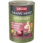 Animonda GranCarno Adult Superfood Rind & Rote Beete 6 x 400g getreidefreies Hundefutter