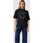 Schwarze Oversize Anine Bing T-Shirts aus Baumwolle für Damen Größe M 