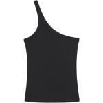 Schwarze Anine Bing One Shoulder One Shoulder Shirts aus Nylon für Damen Größe M für den für den Sommer 